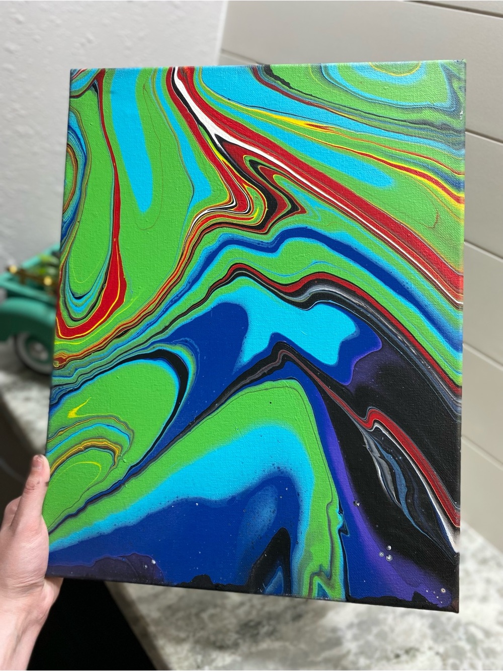 Colorful Abstract Canvas Art - Picture 2 of 4